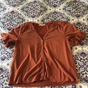 A rusty orange casual blouse!